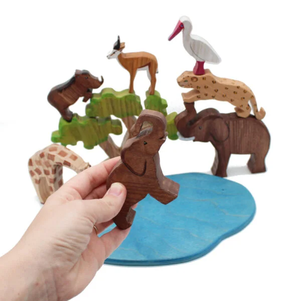 Addo Waterhole Set in Hand by Good Shepherd Toys