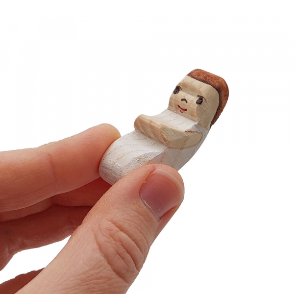 Baby with Light skin in Hand - by Good Shepherd Toys