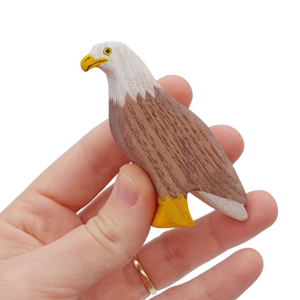 Bald Eagle wooden bird in Hand - by Good Shepherd Toys