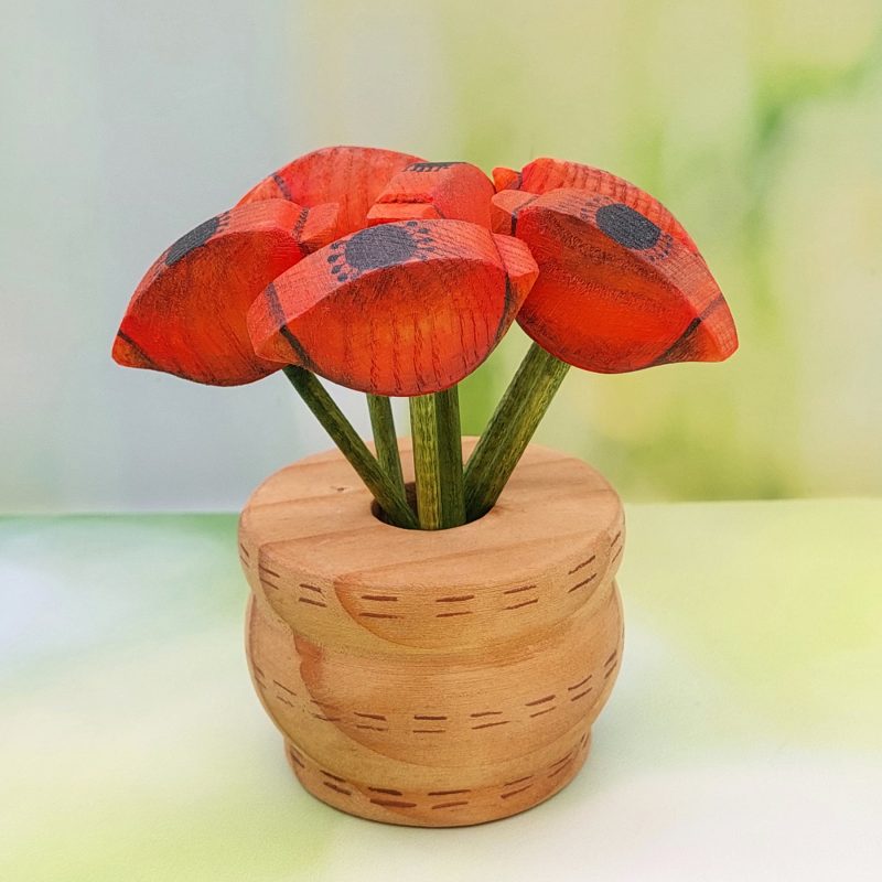 Basket of Poppies Miniatures - by Good Shepherd Toys