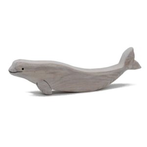 Beluga Whale Wooden Figure - by Good Shepherd Toys