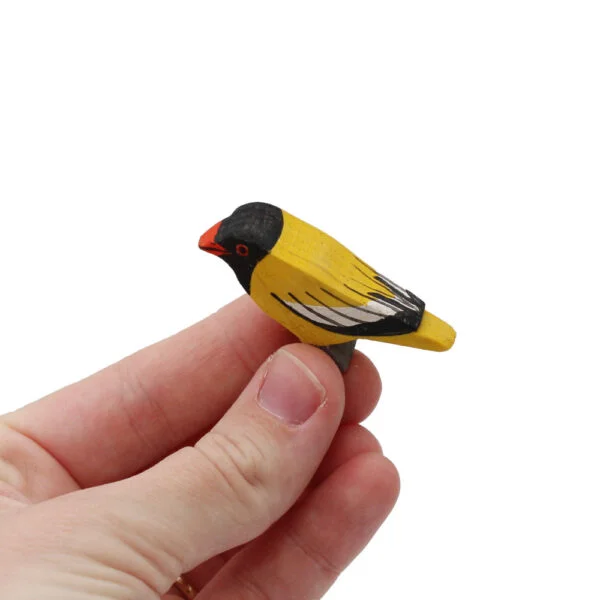 Black Headed Oriole Wooden Bird In Hand by Good Shepherd Toys