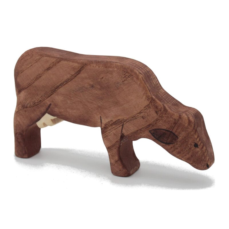 Brown Cow Wooden Figure - by Good Shepherd Toys