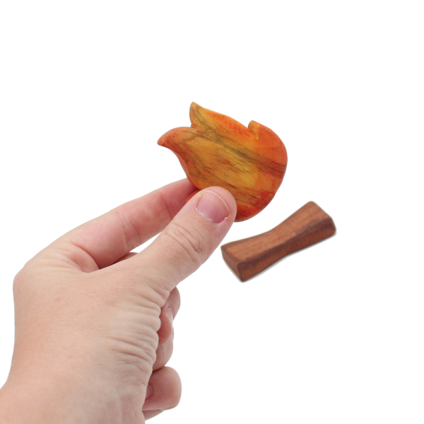 Campfire Wooden Figure in Hand - by Good Shepherd Toys