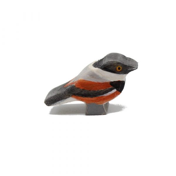 Cape Batis Wooden Bird Figure