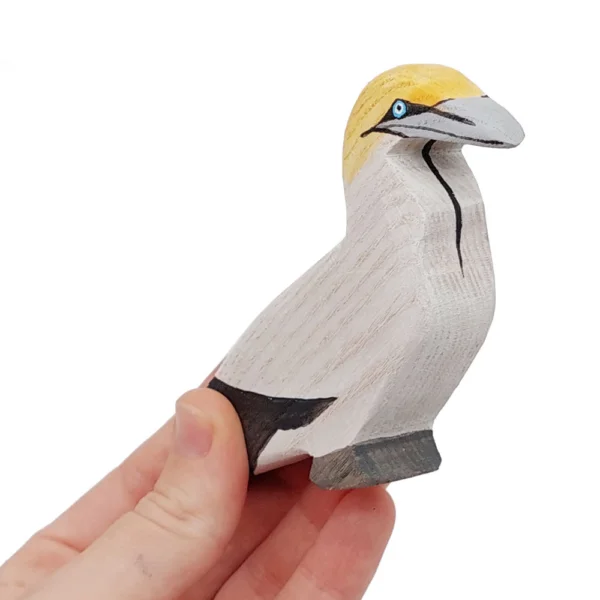 Cape Gannet wooden bird in Hand - by Good Shepherd Toys