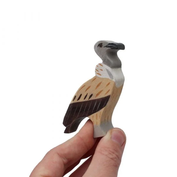 Cape Vulture Wooden Figure in Hand