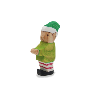 Christmas Elf Wooden Figure - by Good Shepherd Toys