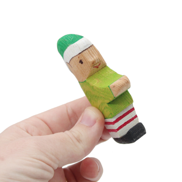 Christmas Elf Wooden Figure in Hand - by Good Shepherd Toys