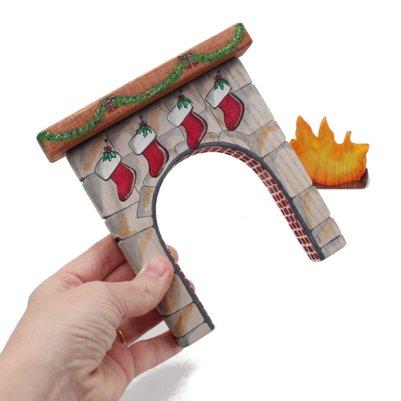 Christmas Fireplace in Hand - by Good Shepherd Toys