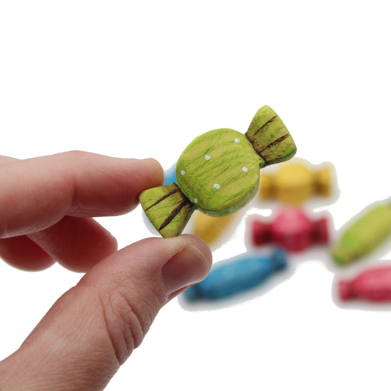 Colourful Wooden Sweets in Hand - by Good Shepherd Toys