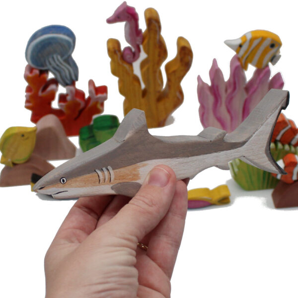 Coral Reef Shark in Hand - By Good Shepherd Toys