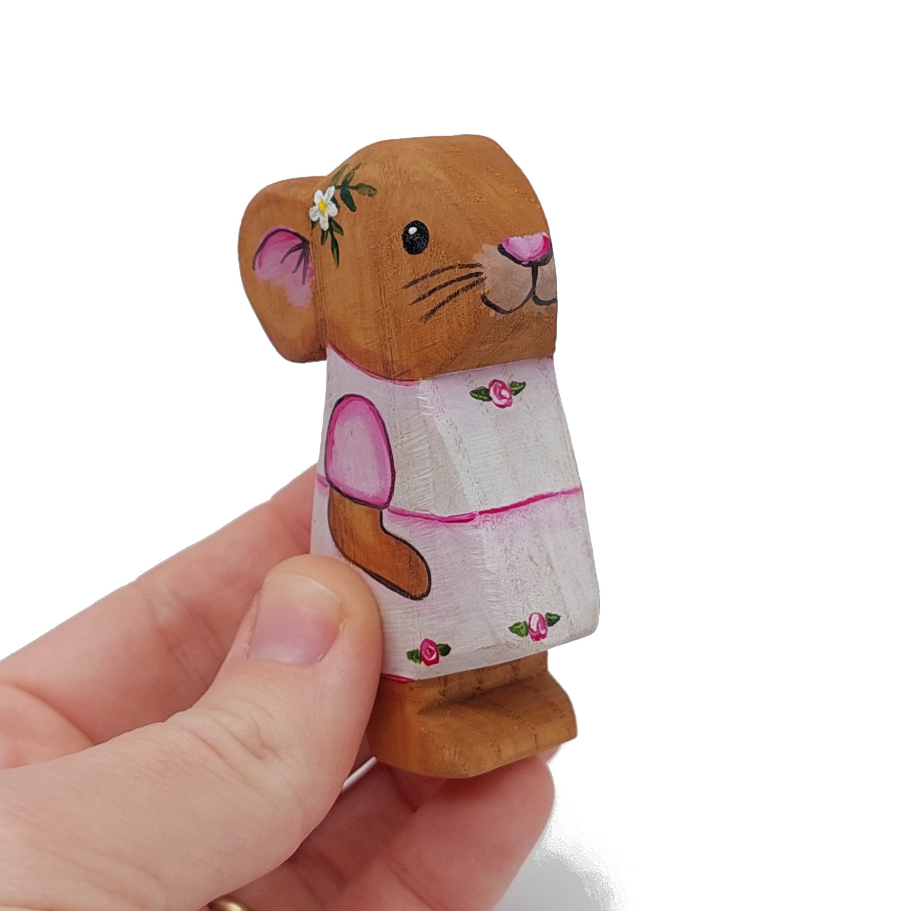 Country Mouse Girl - In Hand - by Good Shepherd Toys