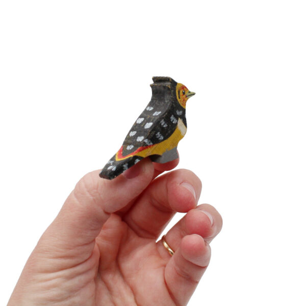 Crested Barbet Wooden Bird In Hand by Good Shepherd Toys