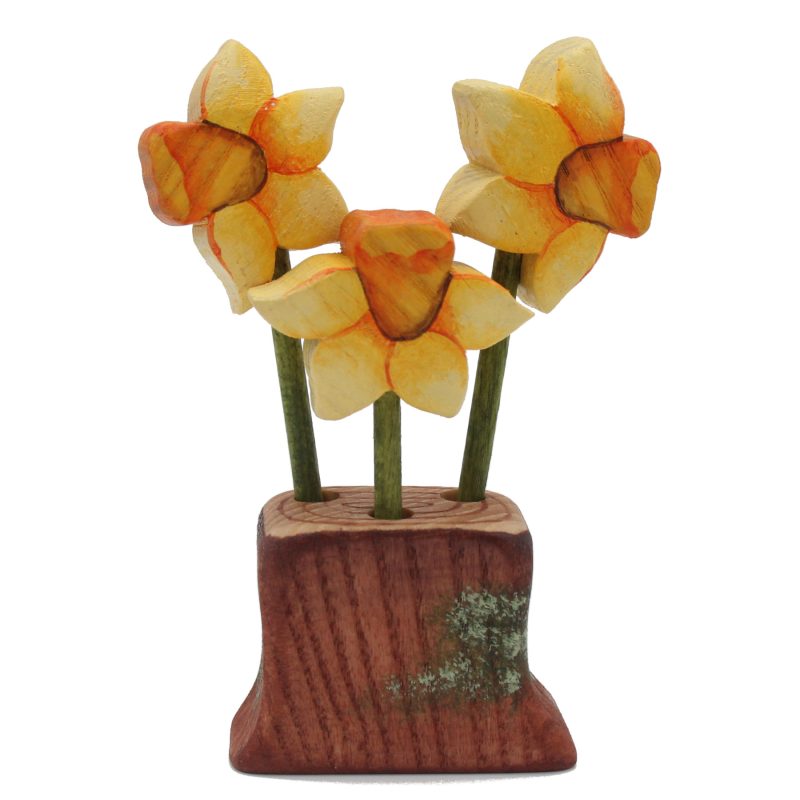 Daffodils in Stump - by Good Shepherd Toys