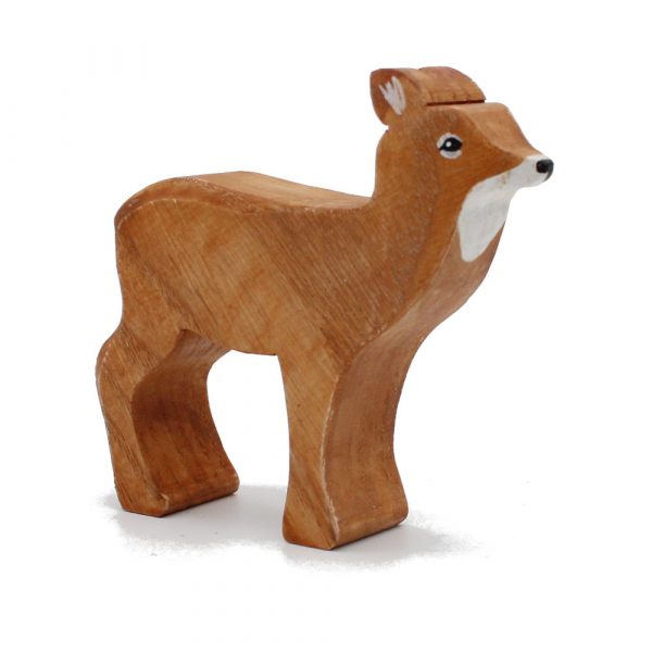 Deer Doe Wooden Figure