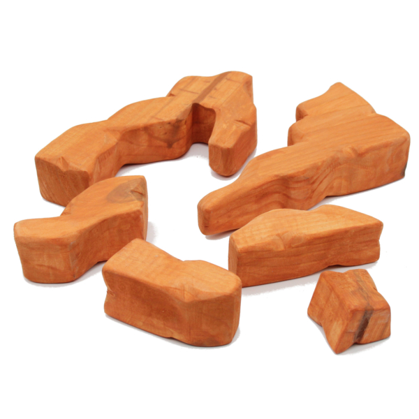 Wooden Desert Red Rock Set 001 - by Good Shepherd Toys
