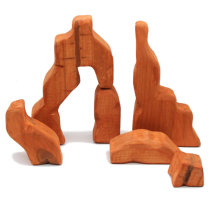Wooden Desert Red Rock Set - by Good Shepherd Toys