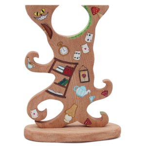 Down the Rabbit Hole Wooden Tree - Back - by Good Shepherd Toys