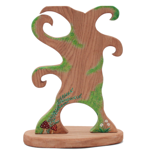 Down the Rabbit Hole Wooden Tree - Front - by Good Shepherd Toys