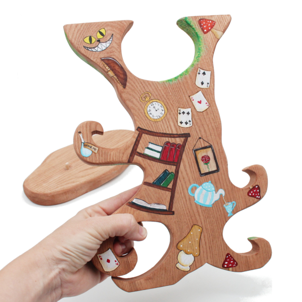 Down the Rabbit Hole Wooden Tree in Hand - by Good Shepherd Toys