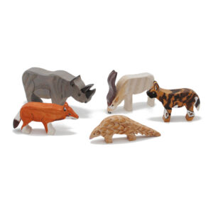 Endangered Five Set Wooden Figures - by Good Shepherd Toys