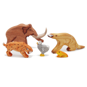 Extinct Five Set - Five Wooden Figures by Good Shepherd Toys