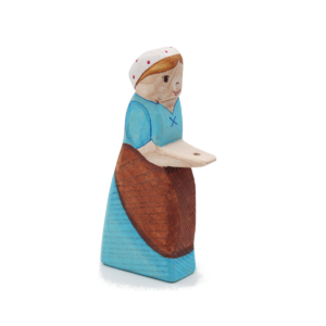Flower Seller Wooden Figure - by Good Shepherd Toys
