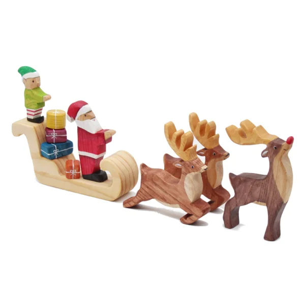 Father Christmas Sleigh Set - by Good Shepherd Toys