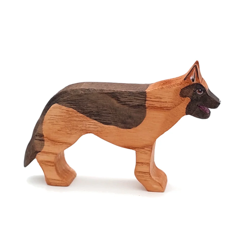 wooden shepherd dog puzzle, German shepherd dog puzzle, wooden