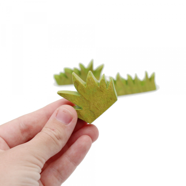 Grass Tufts Pack of Three in hand - by Good Shepherd Toys