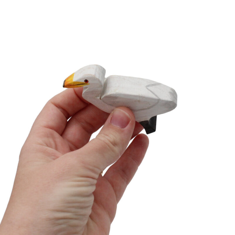 Great Egret Wooden Bird In Hand by Good Shepherd Toys