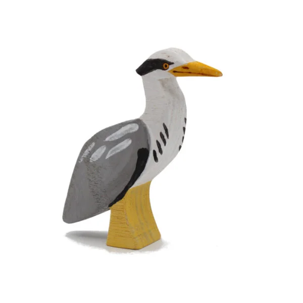 Grey Heron Wooden Bird by Good Shepherd Toys