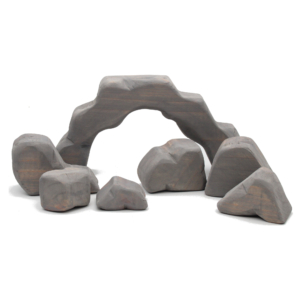 Grey Wooden Rock Set - by Good Shepherd Toys