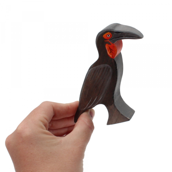 Ground Hornbill Toddler Bird Figure in Hand - by Good Shepherd Toys