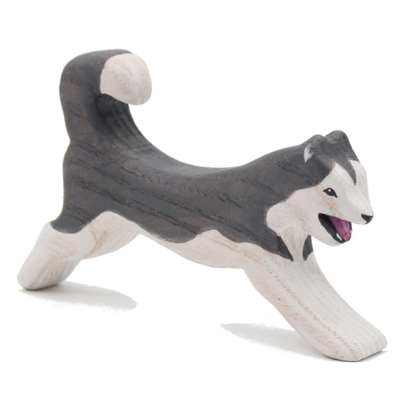 Husky Dog Wooden Figure - by Good Shepherd Toys