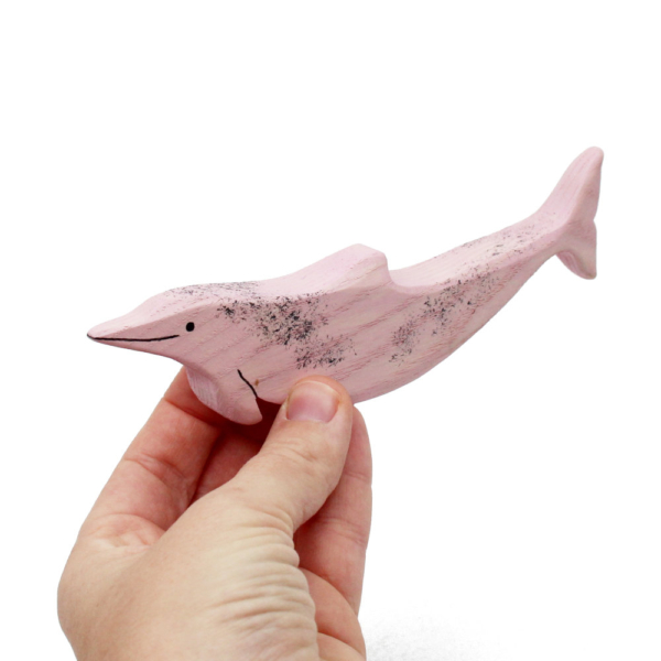 Wooden Indo Pacific Humpback Dolphin in Hand - by Good Shepherd Toys
