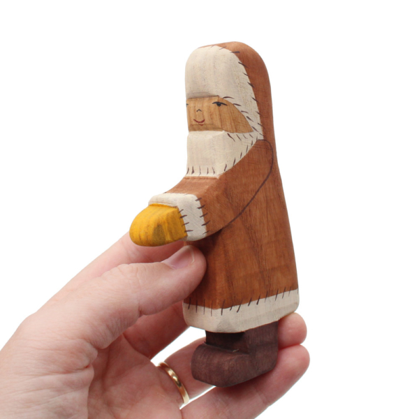 Inuit Adult Wooden Figure in Hand - by Good Shepherd Toys