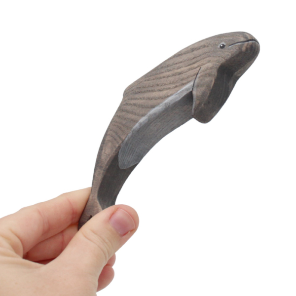 Irrawaddy Dolphin Wooden Figure in Hand - by Good Shepherd Toys