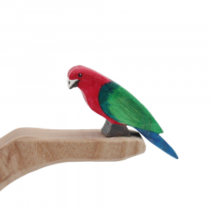King Parrot Wooden Bird Figure - by Good Shepherd Toys