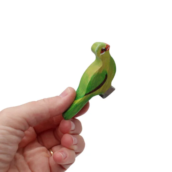 Knysna Lourie Wooden Bird In Hand by Good Shepherd Toys