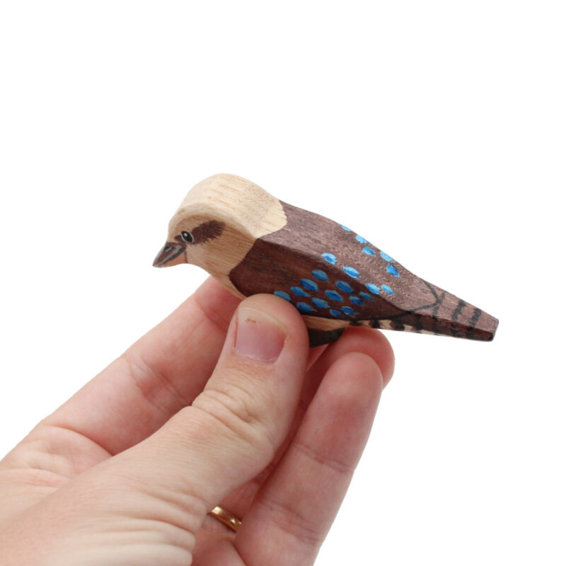 Kookaburra Wooden Bird Figure in Hand - by Good Shepherd Toys
