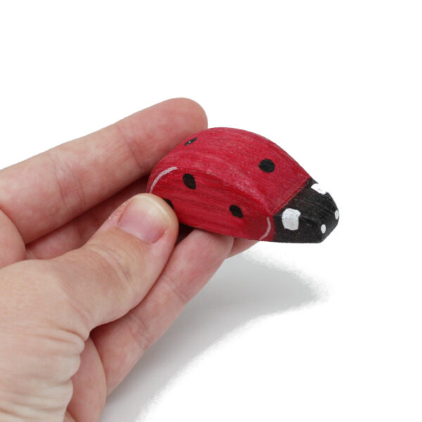 Ladybird In Hand Wooden Figure