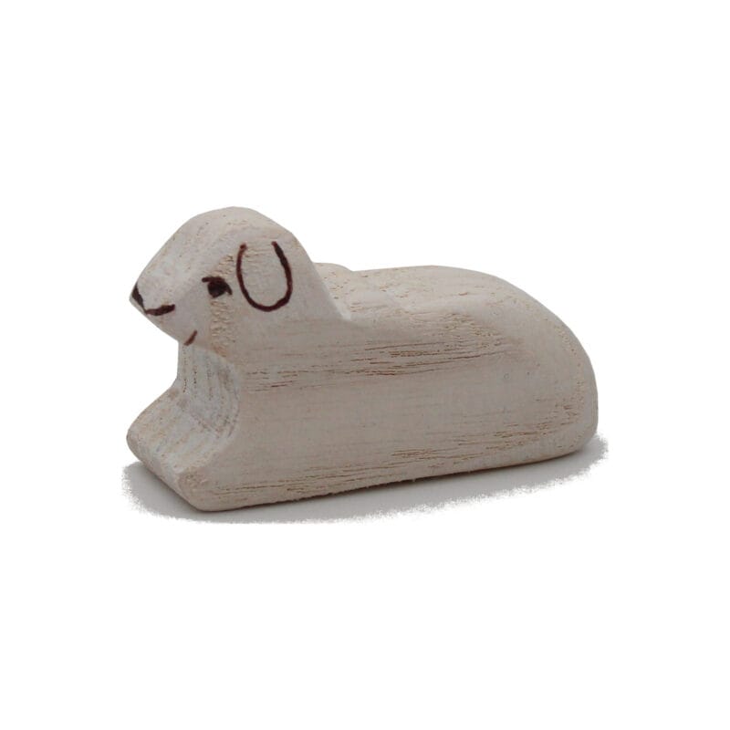 Lamb Sitting Wooden Figure - by Good Shepherd Toys