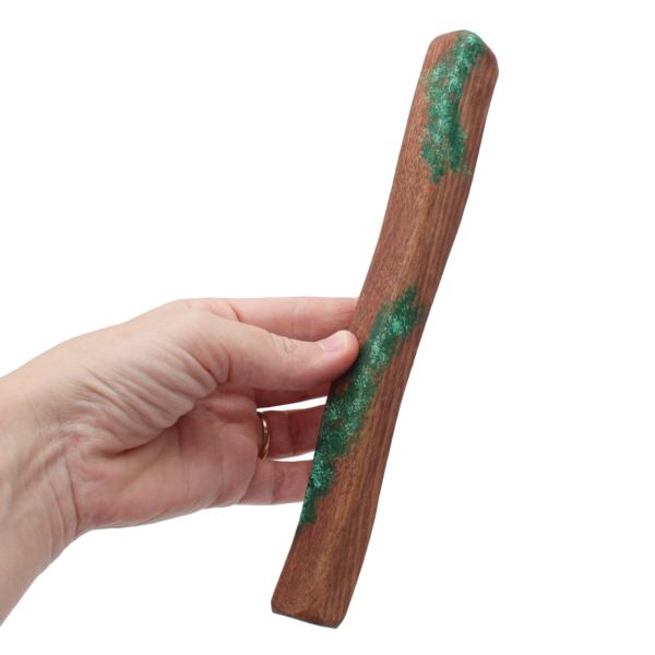 Long Mossy Log Wooden Figure in Hand - by Good Shepherd Toys