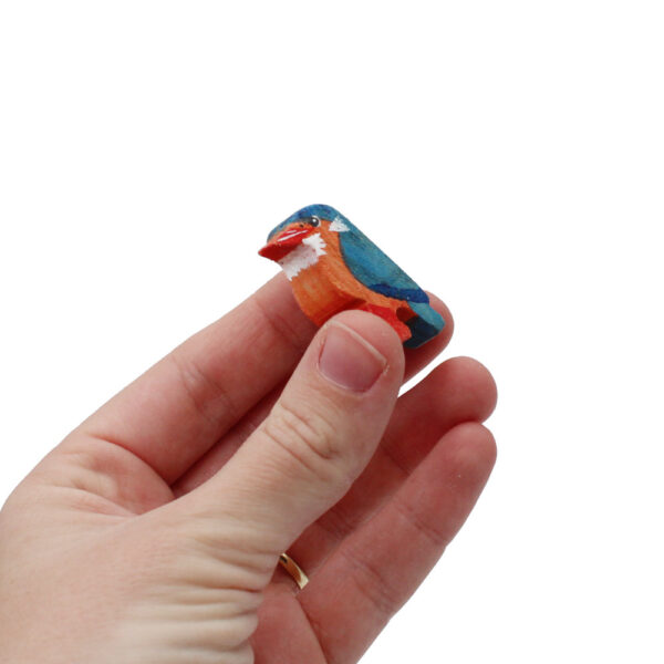 Malachite Kingfisher Wooden Bird In Hand by Good Shepherd Toys