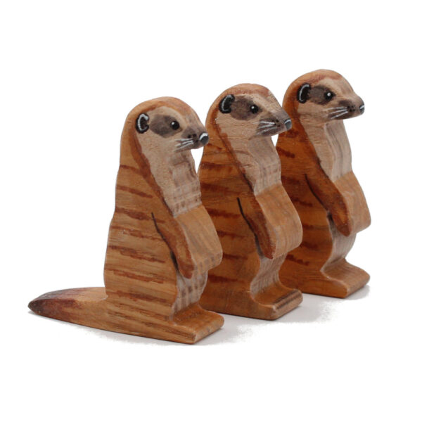 Meerkat Trio Wooden Figures by Good Shepherd Toys