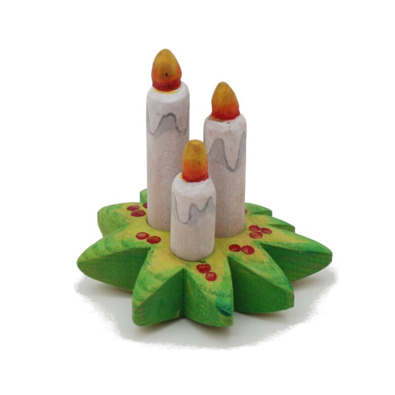 Miniature Christmas Candle Trio - by Good Shepherd Toys