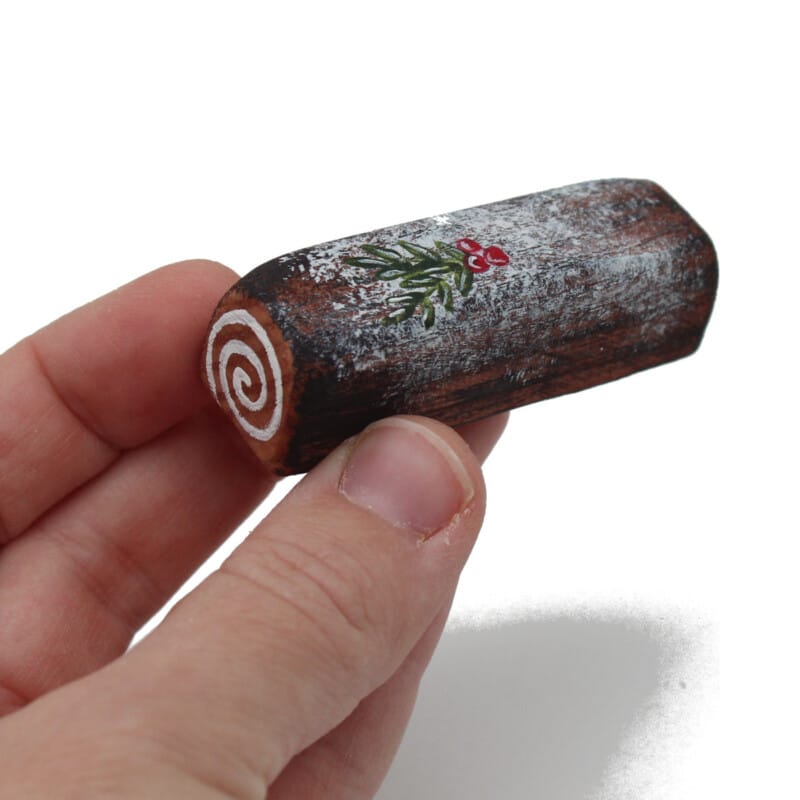 Miniature Christmas Log in Hand - by Good Shepherd Toys