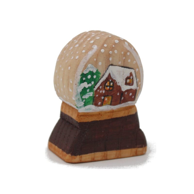 Miniature Snow Globe Christmas House - by Good Shepherd Toys